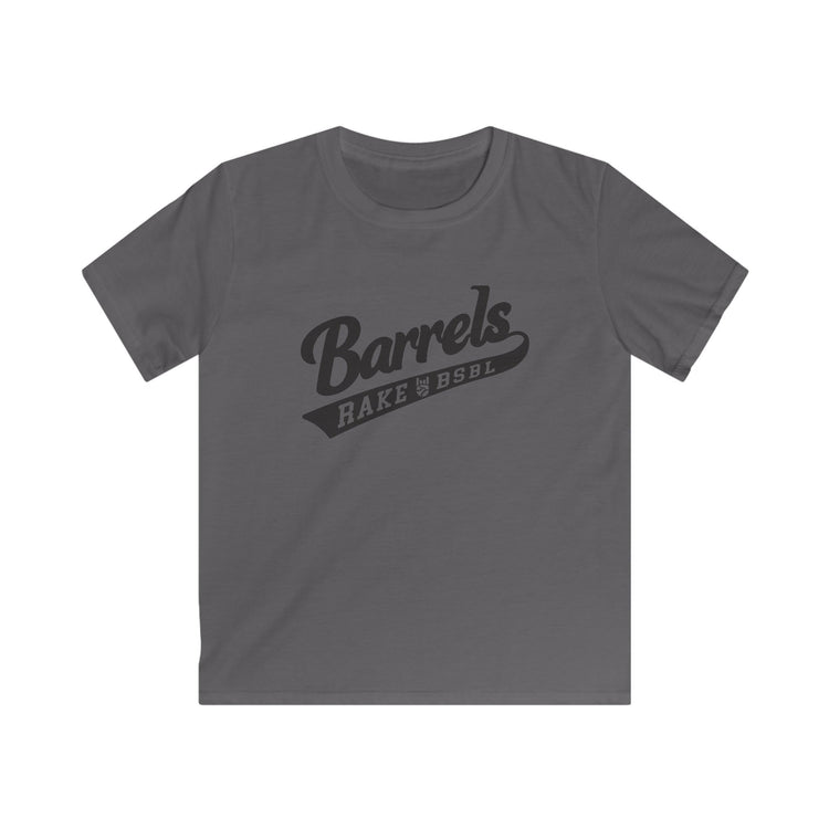 Kids Barrels Tee - Rake Baseball Company - RAKE BASEBALL | BASEBALL T-SHIRT | BASEBALL CLOTHING | GOOD VIBES ONLY