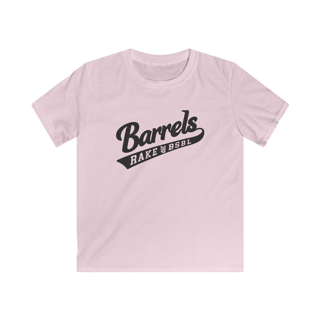 Kids Barrels Tee - Rake Baseball Company - RAKE BASEBALL | BASEBALL T-SHIRT | BASEBALL CLOTHING | GOOD VIBES ONLY