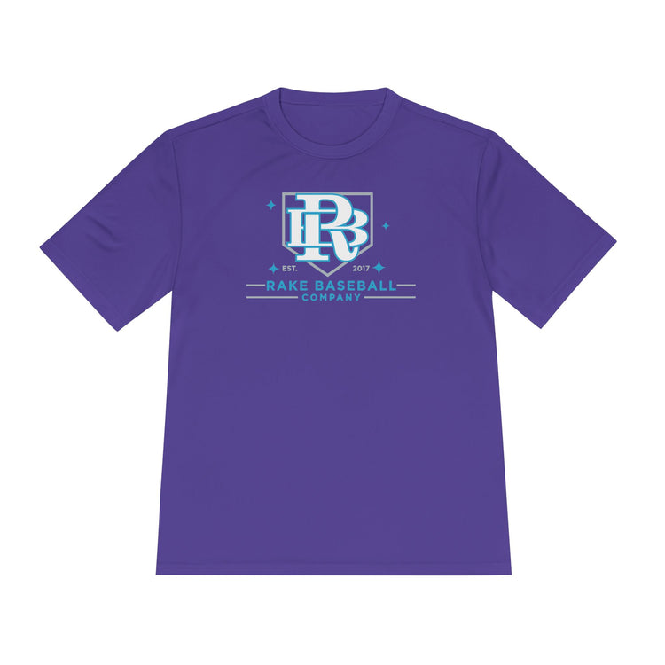 Rake Baseball Homeplate Tee Dry Fit Tee - Rake Baseball Company - RAKE BASEBALL | BASEBALL T-SHIRT | BASEBALL CLOTHING | GOOD VIBES ONLY