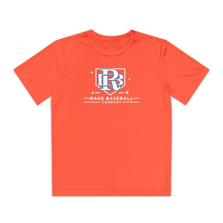 Kids Rake Baseball Homeplate Tee Dry Fit Tee - Rake Baseball Company - RAKE BASEBALL | BASEBALL T-SHIRT | BASEBALL CLOTHING | GOOD VIBES ONLY