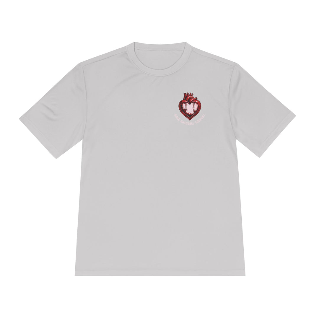 True Amor Baseball Dry Fit Tee - Rake Baseball Company - RAKE BASEBALL | BASEBALL T-SHIRT | BASEBALL CLOTHING | GOOD VIBES ONLY