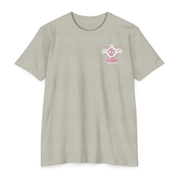 She Angel Drip Softball Tee - Rake Baseball Company - RAKE BASEBALL | BASEBALL T-SHIRT | BASEBALL CLOTHING | GOOD VIBES ONLY