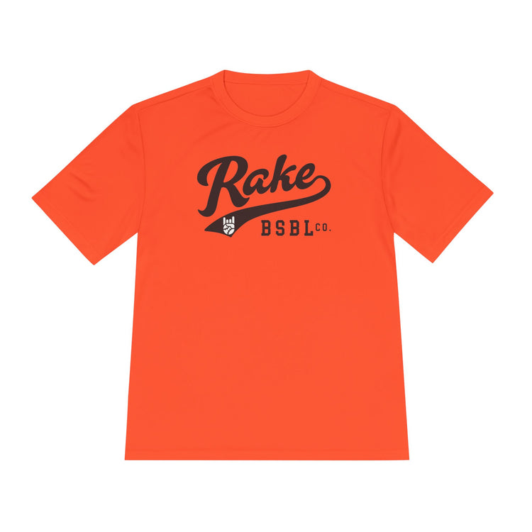 Rake Script Dry Fit Tee - Rake Baseball Company - RAKE BASEBALL | BASEBALL T-SHIRT | BASEBALL CLOTHING | GOOD VIBES ONLY