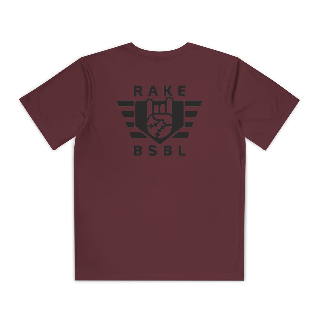 Kids Rake Flag Dry Fit Tee - Rake Baseball Company - RAKE BASEBALL | BASEBALL T-SHIRT | BASEBALL CLOTHING | GOOD VIBES ONLY