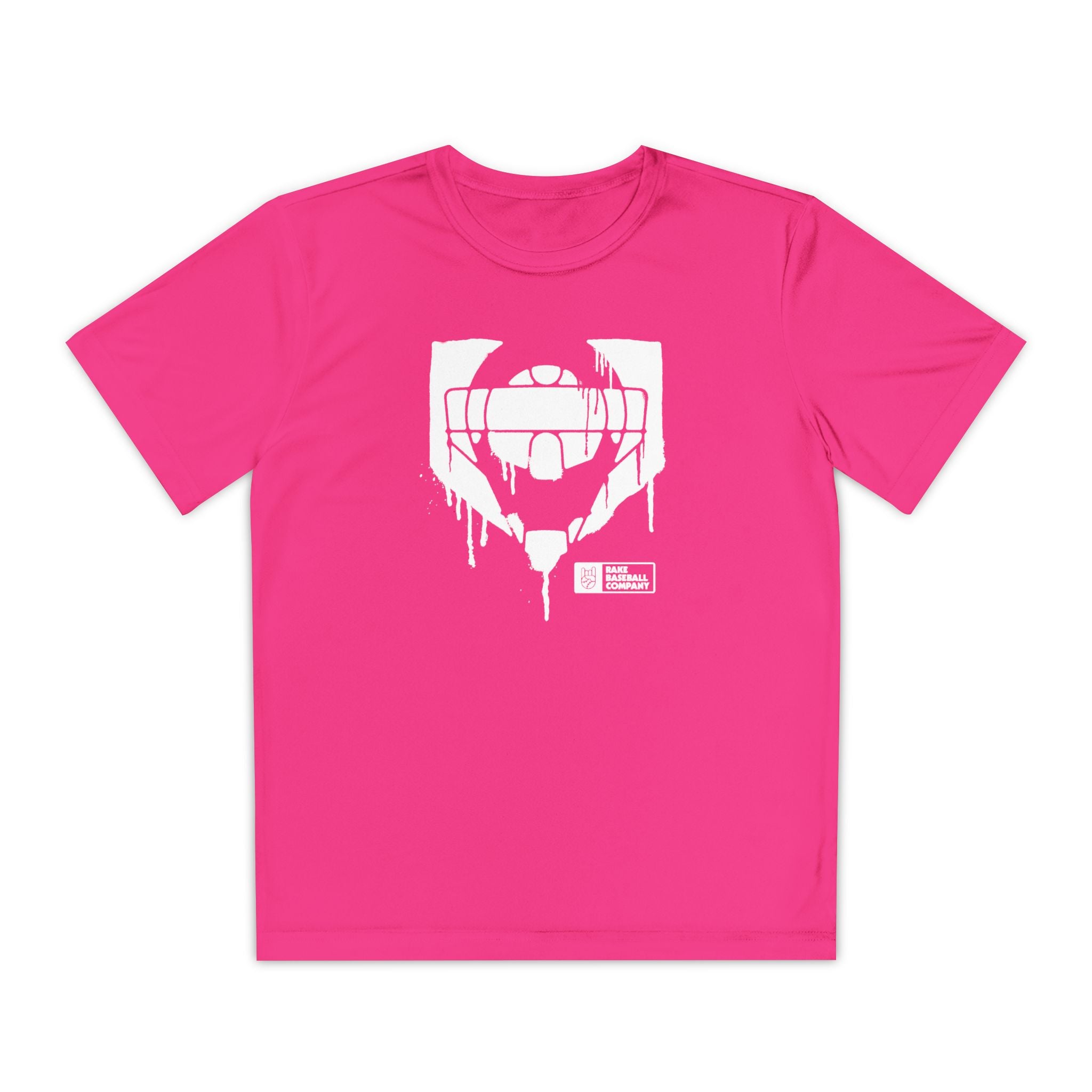 Kids Catcher's Drip Dry Fit Tee - Rake Baseball Company - RAKE BASEBALL | BASEBALL T-SHIRT | BASEBALL CLOTHING | GOOD VIBES ONLY