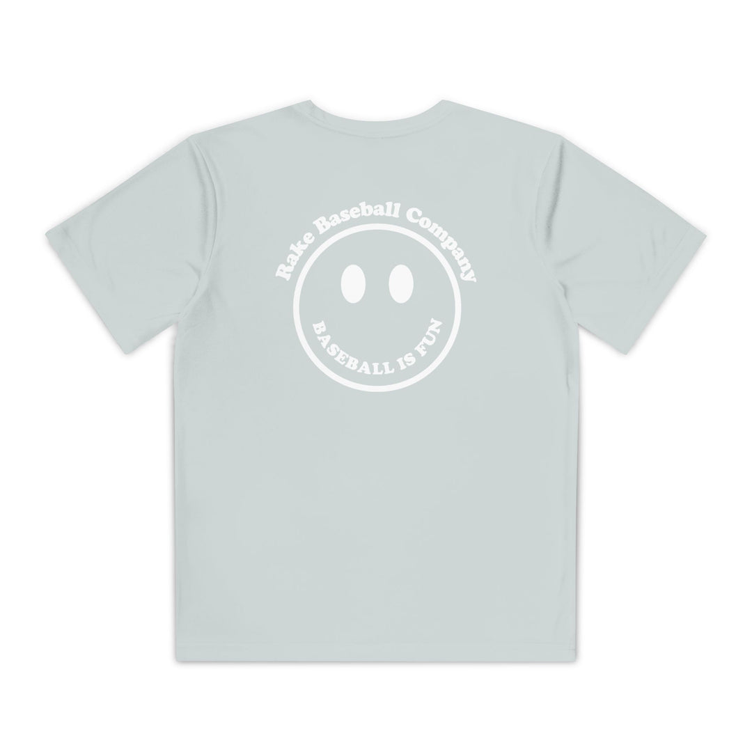 Kids Baseball Is Fun Dry Fit Tee - Rake Baseball Company - RAKE BASEBALL | BASEBALL T-SHIRT | BASEBALL CLOTHING | GOOD VIBES ONLY