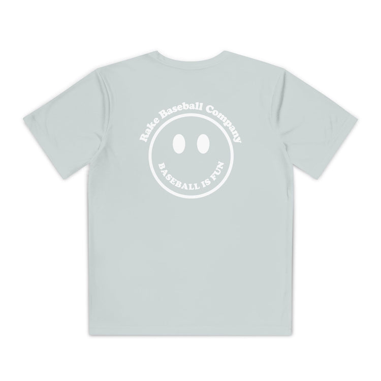 Kids Baseball Is Fun Dry Fit Tee - Rake Baseball Company - RAKE BASEBALL | BASEBALL T-SHIRT | BASEBALL CLOTHING | GOOD VIBES ONLY