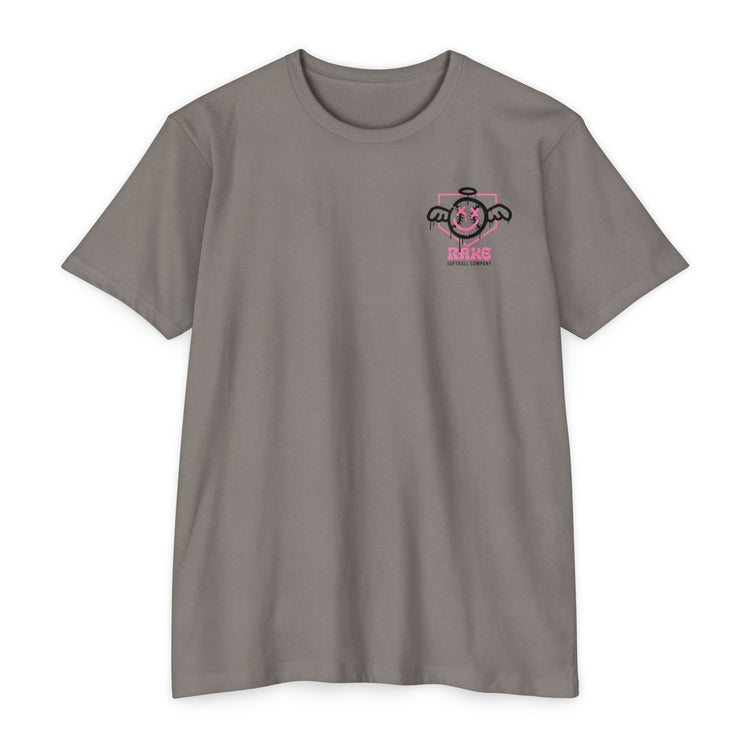 She Angel Drip Softball Tee - Rake Baseball Company - RAKE BASEBALL | BASEBALL T-SHIRT | BASEBALL CLOTHING | GOOD VIBES ONLY