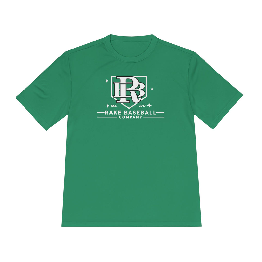 Rake Baseball Homeplate Tee Dry Fit Tee - Rake Baseball Company - RAKE BASEBALL | BASEBALL T-SHIRT | BASEBALL CLOTHING | GOOD VIBES ONLY
