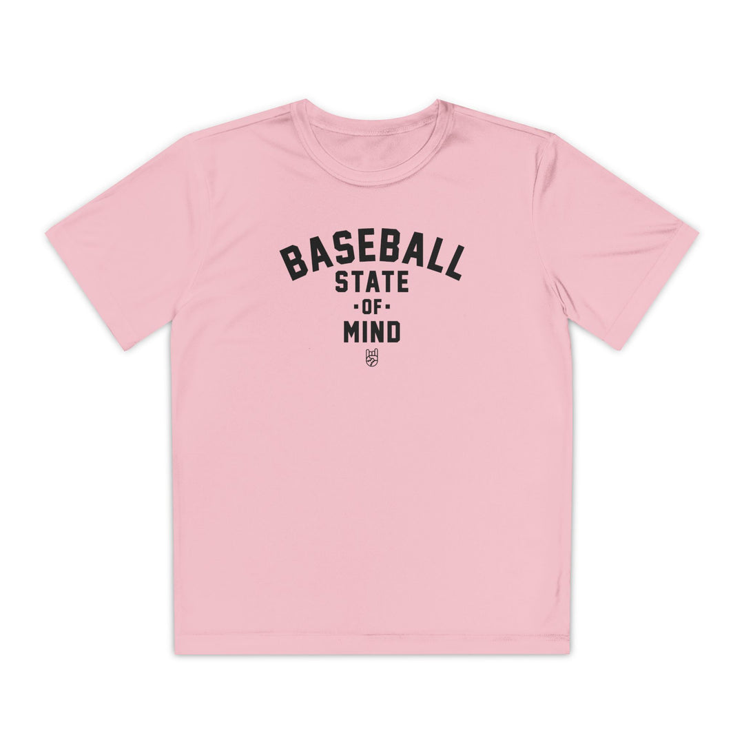 Kids Baseball State Of Mind Dry Fit Tee