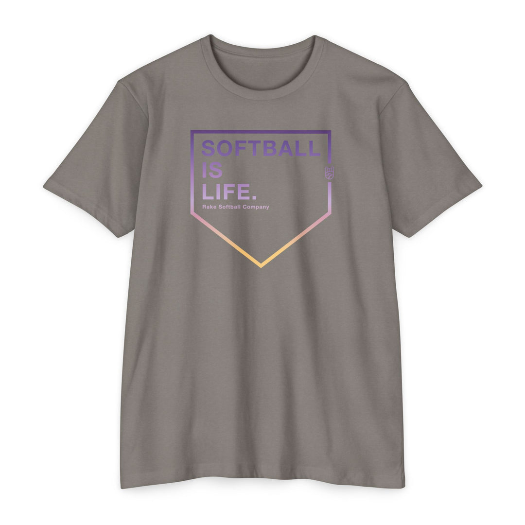 Softball Is Life Tee - Rake Baseball Company - RAKE BASEBALL | BASEBALL T-SHIRT | BASEBALL CLOTHING | GOOD VIBES ONLY