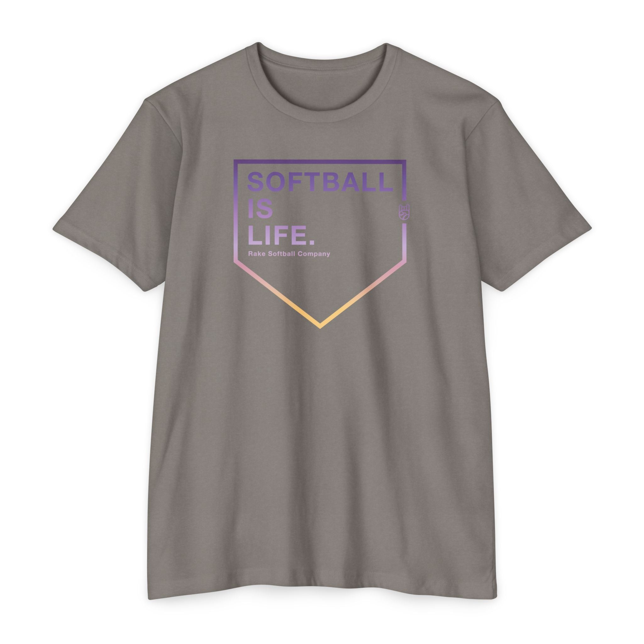 Softball Is Life Tee - Rake Baseball Company - RAKE BASEBALL | BASEBALL T-SHIRT | BASEBALL CLOTHING | GOOD VIBES ONLY