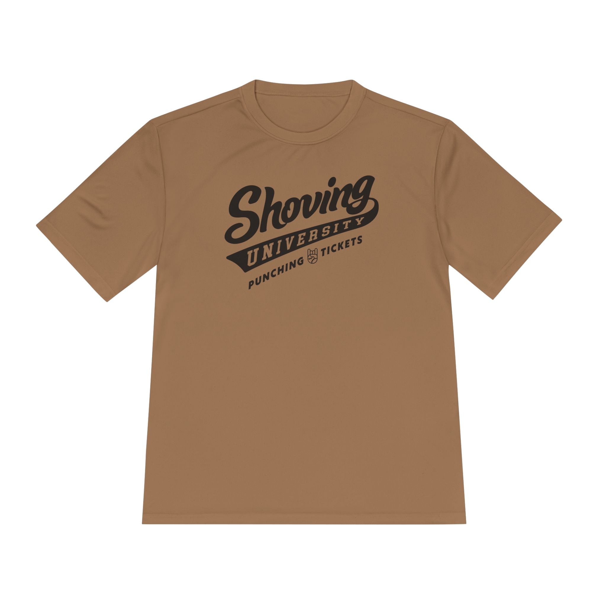 Shoving University Dry Fit Tee - Rake Baseball Company - RAKE BASEBALL | BASEBALL T-SHIRT | BASEBALL CLOTHING | GOOD VIBES ONLY