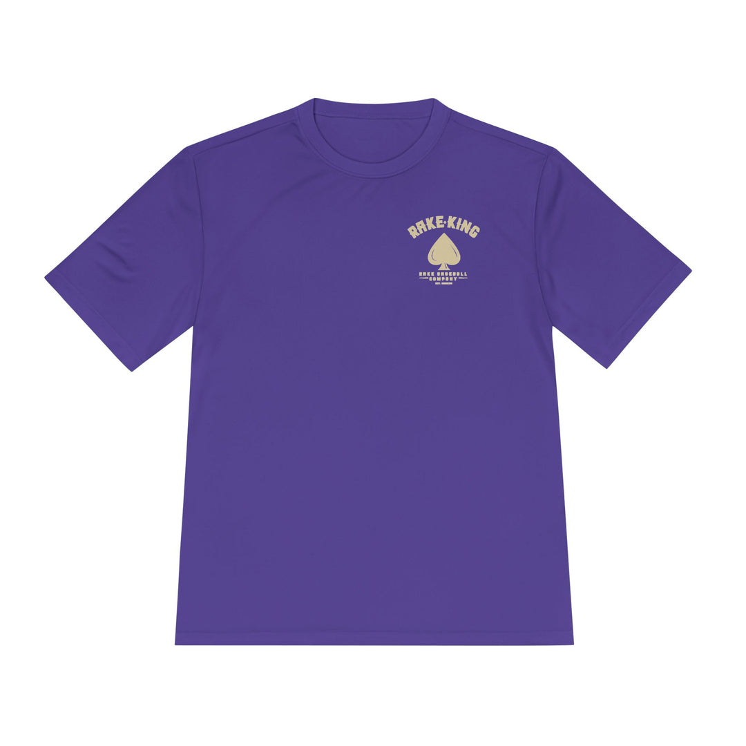 Rake King Dry Fit Tee - Rake Baseball Company - RAKE BASEBALL | BASEBALL T-SHIRT | BASEBALL CLOTHING | GOOD VIBES ONLY