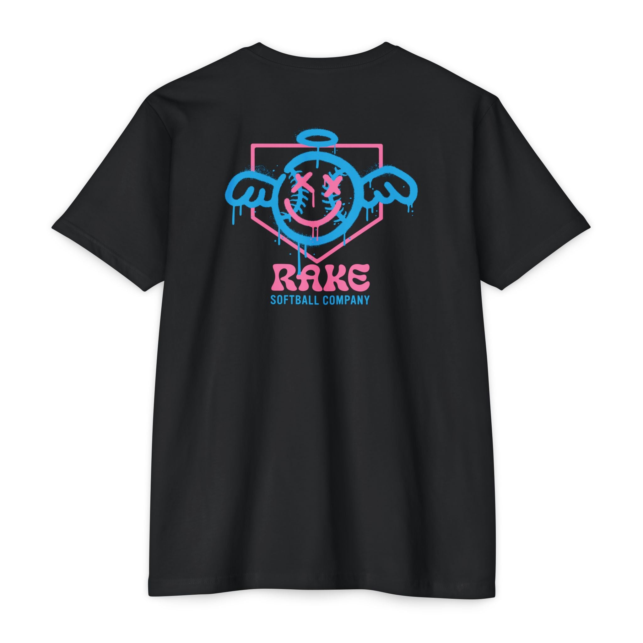 She Angel Drip Softball Tee - Rake Baseball Company - RAKE BASEBALL | BASEBALL T-SHIRT | BASEBALL CLOTHING | GOOD VIBES ONLY