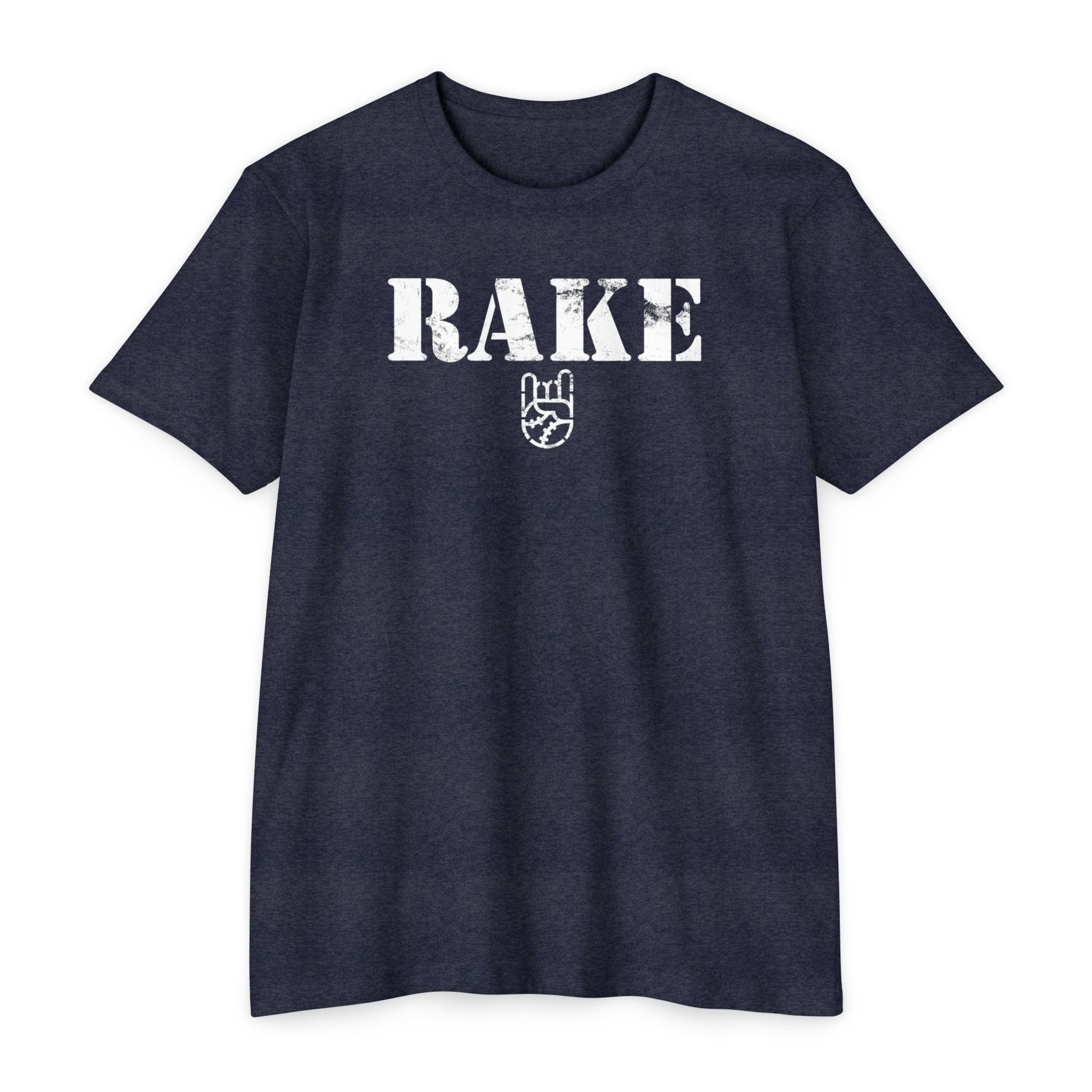 Rake Stencil Tee - Rake Baseball Company - RAKE BASEBALL | BASEBALL T-SHIRT | BASEBALL CLOTHING | GOOD VIBES ONLY
