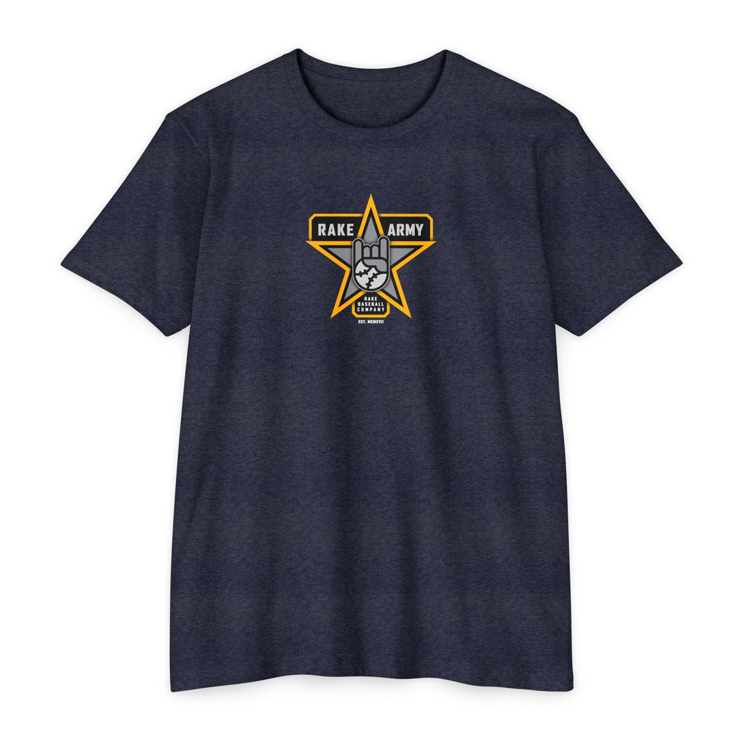 Rake Army Tee - Rake Baseball Company - RAKE BASEBALL | BASEBALL T-SHIRT | BASEBALL CLOTHING | GOOD VIBES ONLY