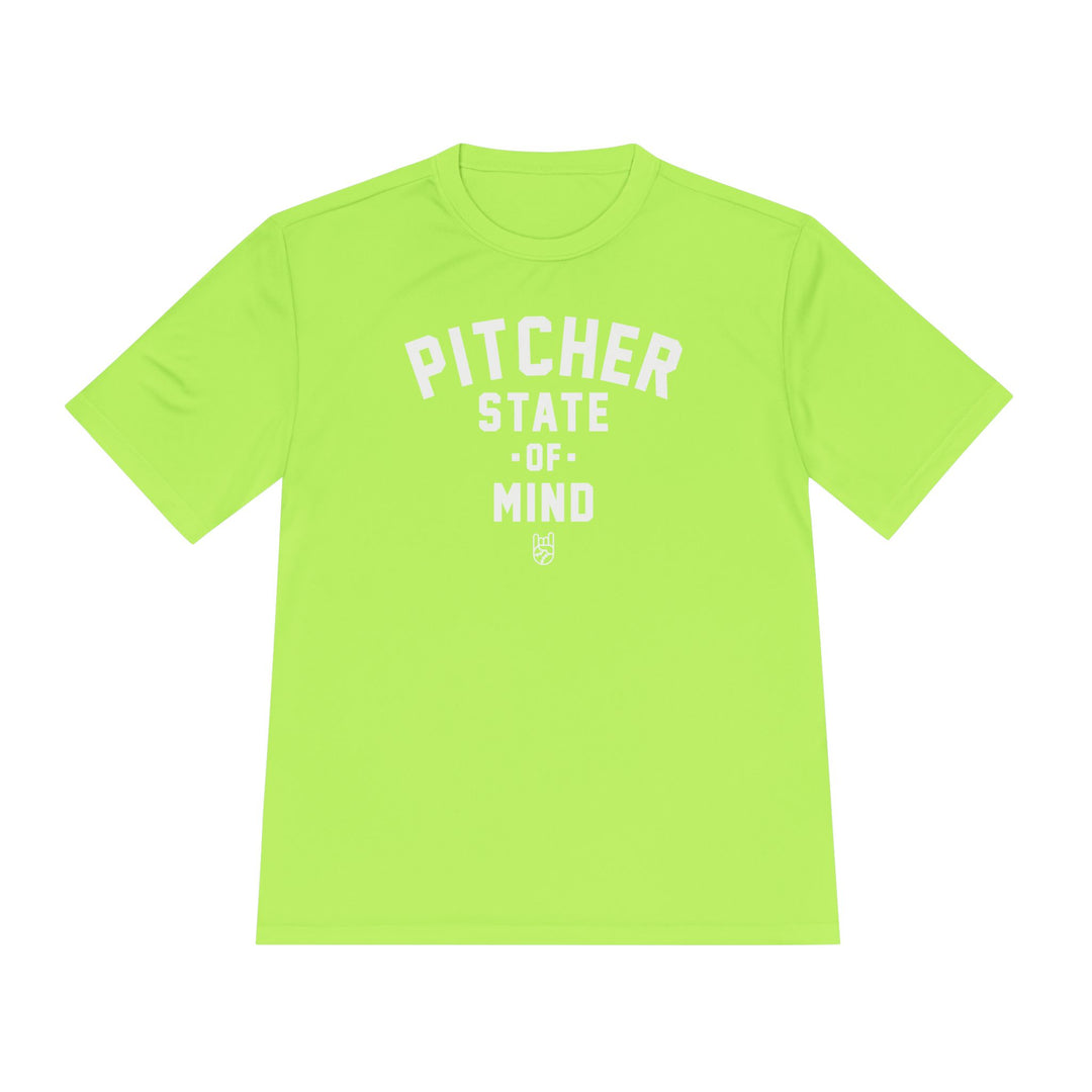 Pitcher State Of Mind Dry Fit Tee - Rake Baseball Company - RAKE BASEBALL | BASEBALL T-SHIRT | BASEBALL CLOTHING | GOOD VIBES ONLY