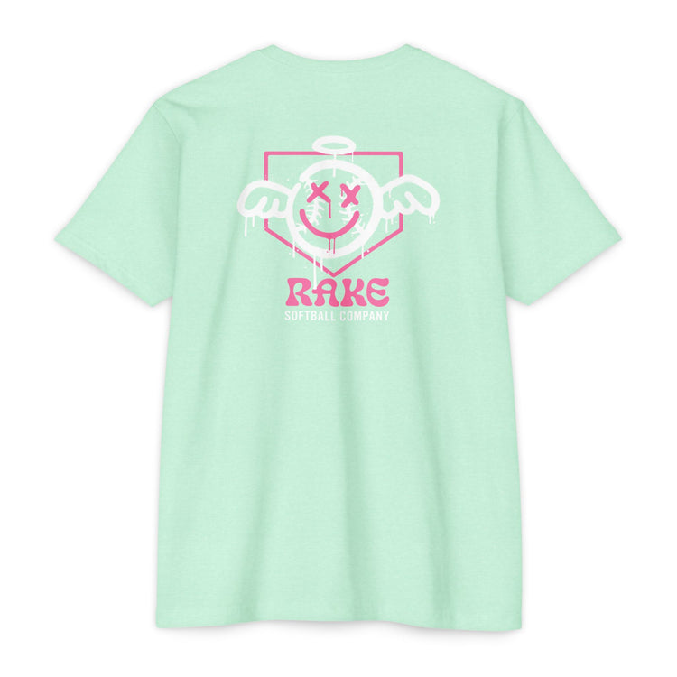 She Angel Drip Softball Tee - Rake Baseball Company - RAKE BASEBALL | BASEBALL T-SHIRT | BASEBALL CLOTHING | GOOD VIBES ONLY
