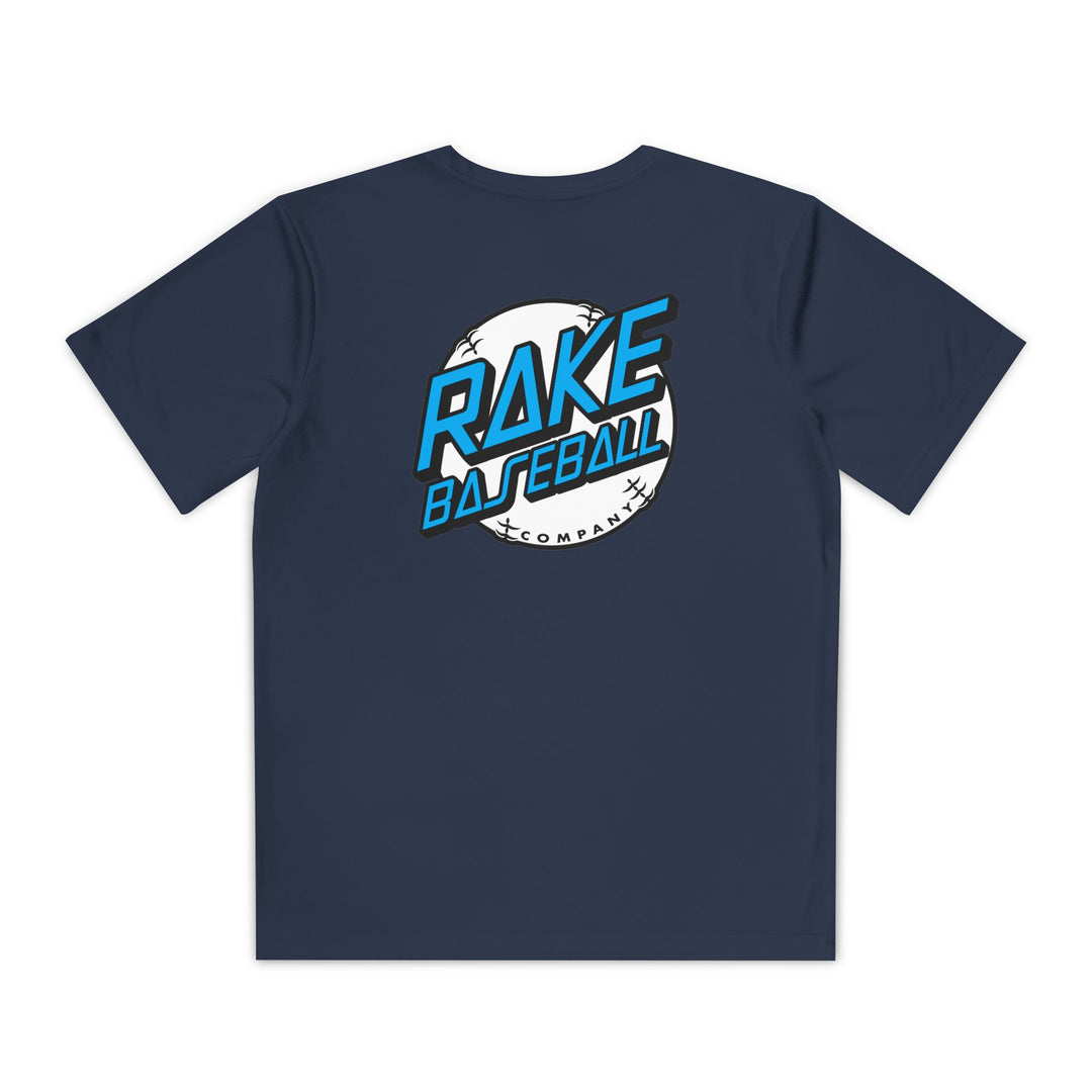 Kids Rake Dot Dry Fit Tee - Rake Baseball Company - RAKE BASEBALL | BASEBALL T-SHIRT | BASEBALL CLOTHING | GOOD VIBES ONLY