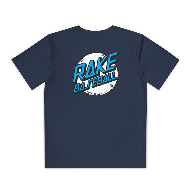 Kids Rake Dot Dry Fit Tee - Rake Baseball Company - RAKE BASEBALL | BASEBALL T-SHIRT | BASEBALL CLOTHING | GOOD VIBES ONLY