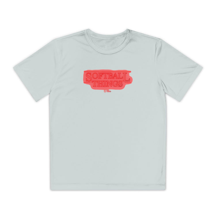 Kids Softball Things Dry Fit Tee - Rake Baseball Company - RAKE BASEBALL | BASEBALL T-SHIRT | BASEBALL CLOTHING | GOOD VIBES ONLY