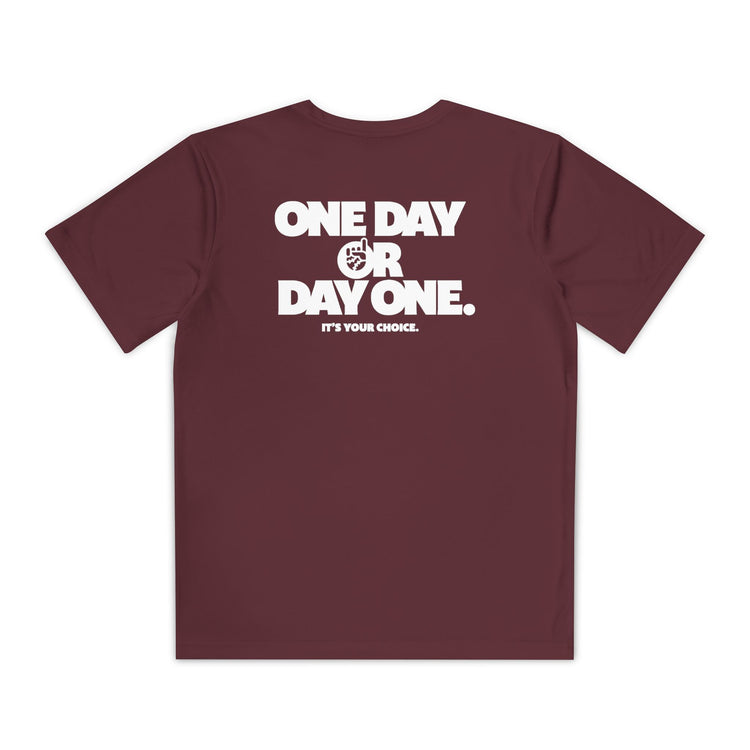 Kids One Day or Day One Dry Fit Tee - Rake Baseball Company - RAKE BASEBALL | BASEBALL T-SHIRT | BASEBALL CLOTHING | GOOD VIBES ONLY