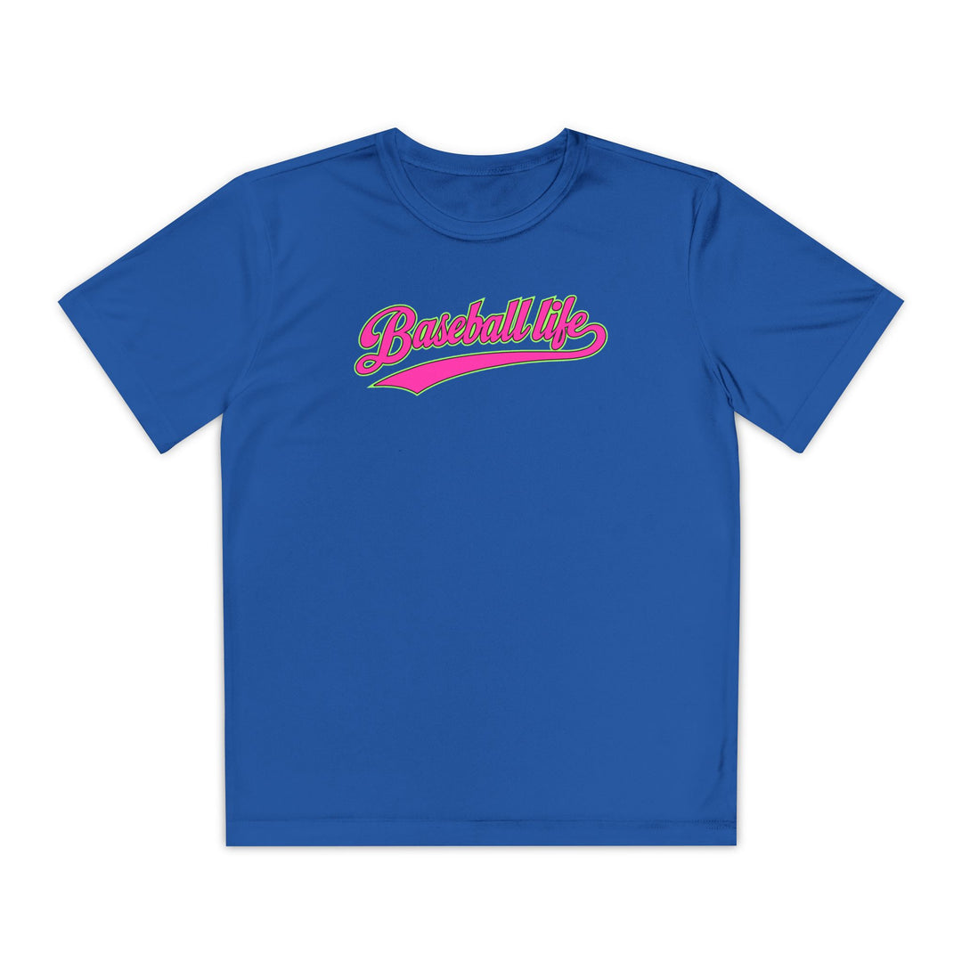 Kids Baseball Life Pink Edition Dry Fit Tee