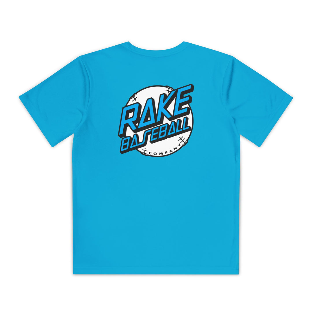Kids Rake Dot Dry Fit Tee - Rake Baseball Company - RAKE BASEBALL | BASEBALL T-SHIRT | BASEBALL CLOTHING | GOOD VIBES ONLY