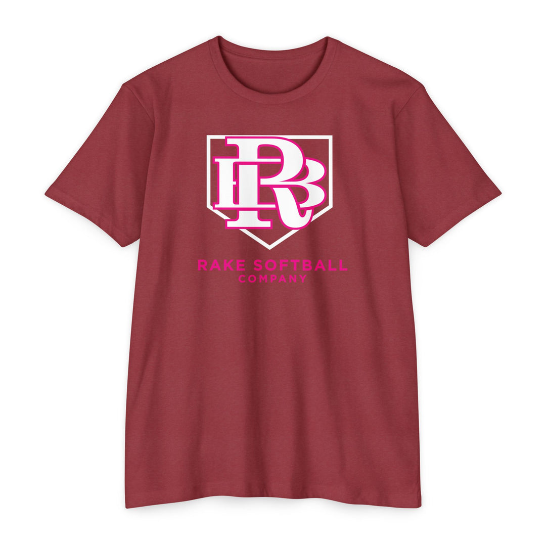 RB Homeplate Softball Tee - Rake Baseball Company - RAKE BASEBALL | BASEBALL T-SHIRT | BASEBALL CLOTHING | GOOD VIBES ONLY