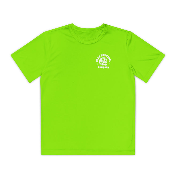 Kids Skull Work For It Dry Fit Tee - Rake Baseball Company - RAKE BASEBALL | BASEBALL T-SHIRT | BASEBALL CLOTHING | GOOD VIBES ONLY