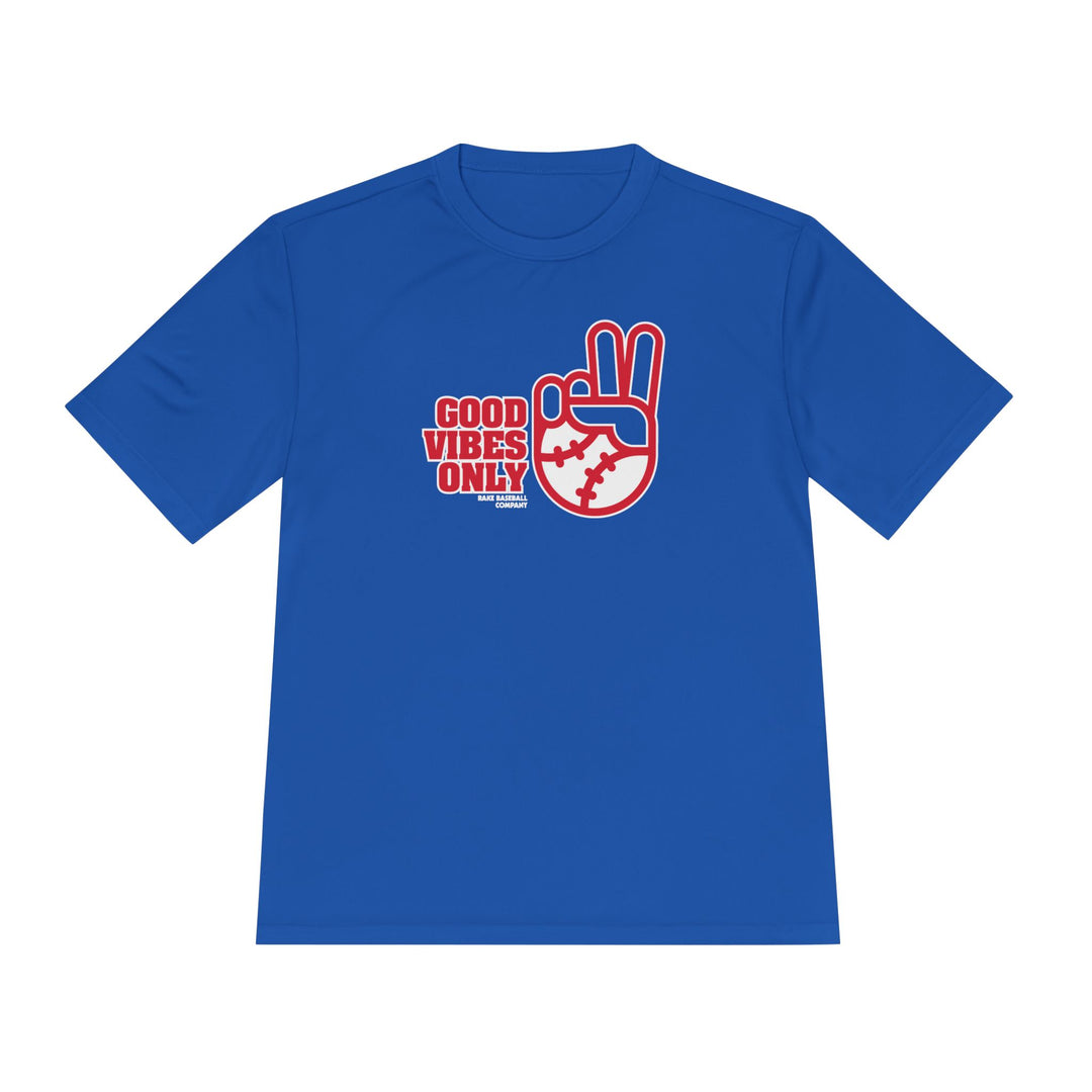Texas Inspired GVO Dry Fit Tee - Rake Baseball Company - RAKE BASEBALL | BASEBALL T-SHIRT | BASEBALL CLOTHING | GOOD VIBES ONLY