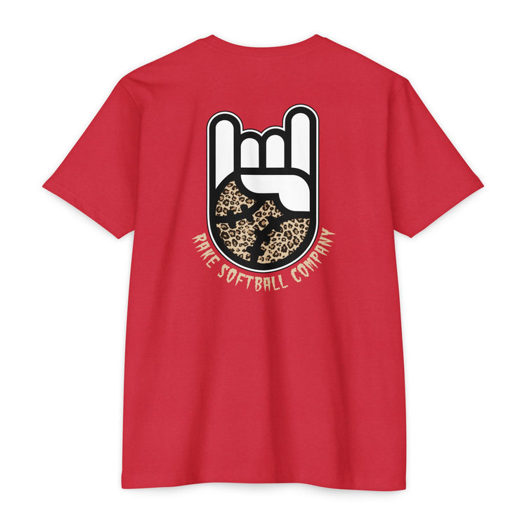 Rake Softball Cheetah Tee - Rake Baseball Company - RAKE BASEBALL | BASEBALL T-SHIRT | BASEBALL CLOTHING | GOOD VIBES ONLY
