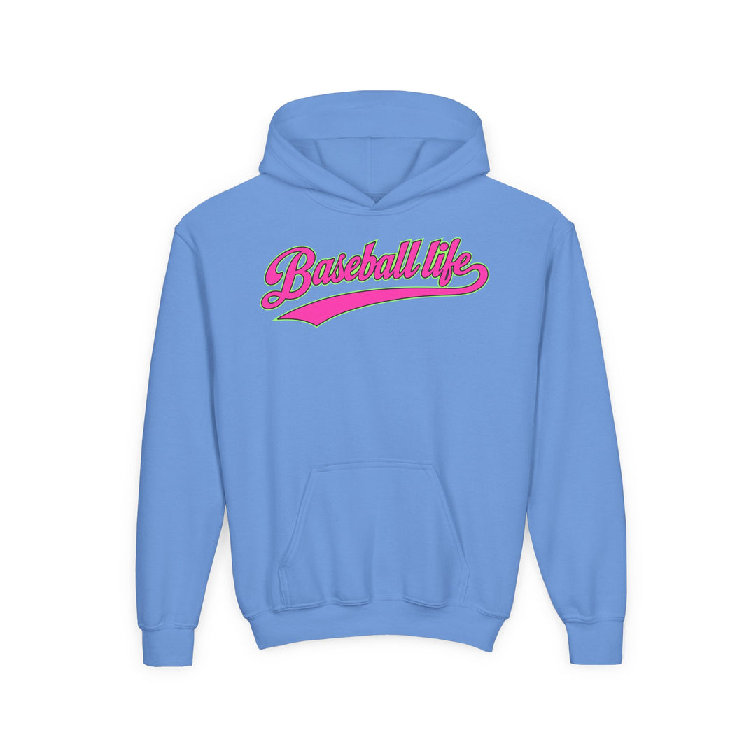 Kids Baseball Life Pink Edition Hoodie