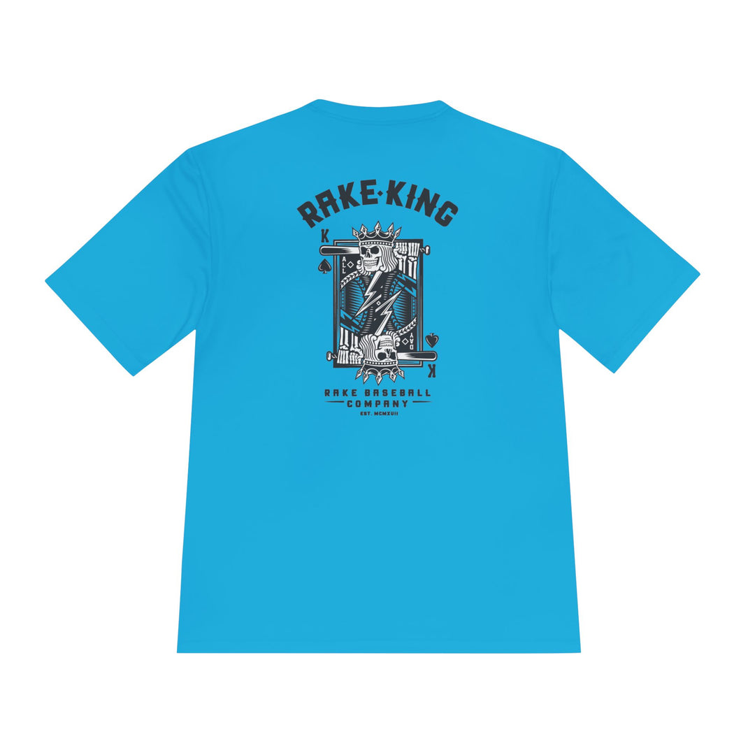 Rake King Dry Fit Tee - Rake Baseball Company - RAKE BASEBALL | BASEBALL T-SHIRT | BASEBALL CLOTHING | GOOD VIBES ONLY