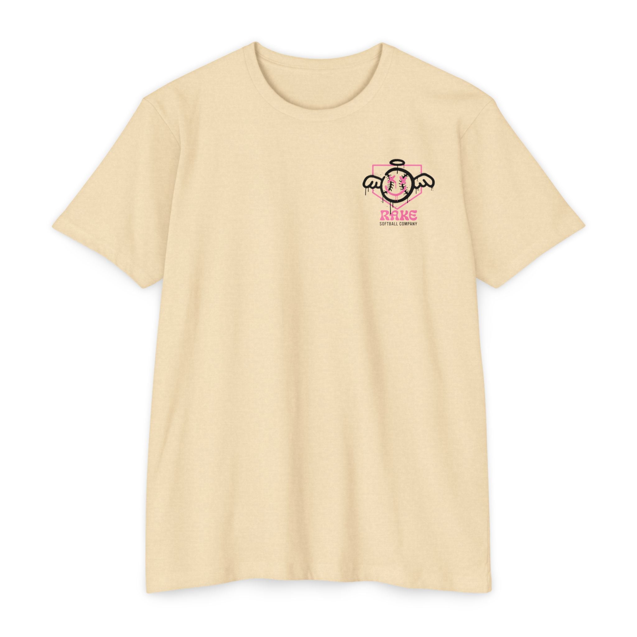 She Angel Drip Softball Tee - Rake Baseball Company - RAKE BASEBALL | BASEBALL T-SHIRT | BASEBALL CLOTHING | GOOD VIBES ONLY