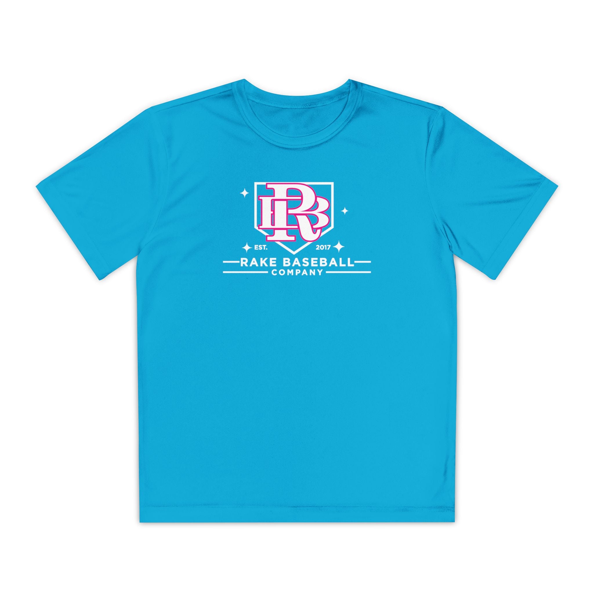 Kids Rake Baseball Homeplate Tee Dry Fit Tee - Rake Baseball Company - RAKE BASEBALL | BASEBALL T-SHIRT | BASEBALL CLOTHING | GOOD VIBES ONLY