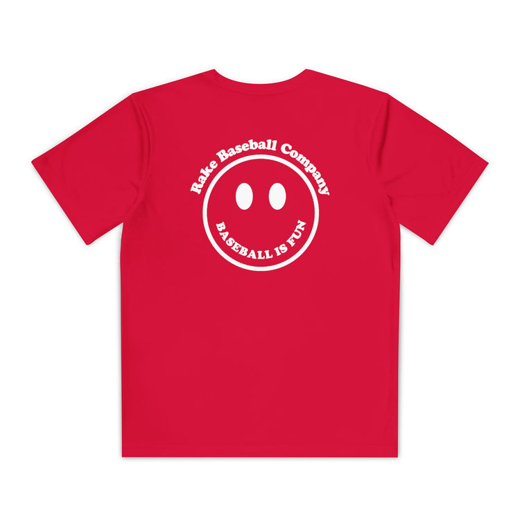 Kids Baseball Is Fun Dry Fit Tee - Rake Baseball Company - RAKE BASEBALL | BASEBALL T-SHIRT | BASEBALL CLOTHING | GOOD VIBES ONLY