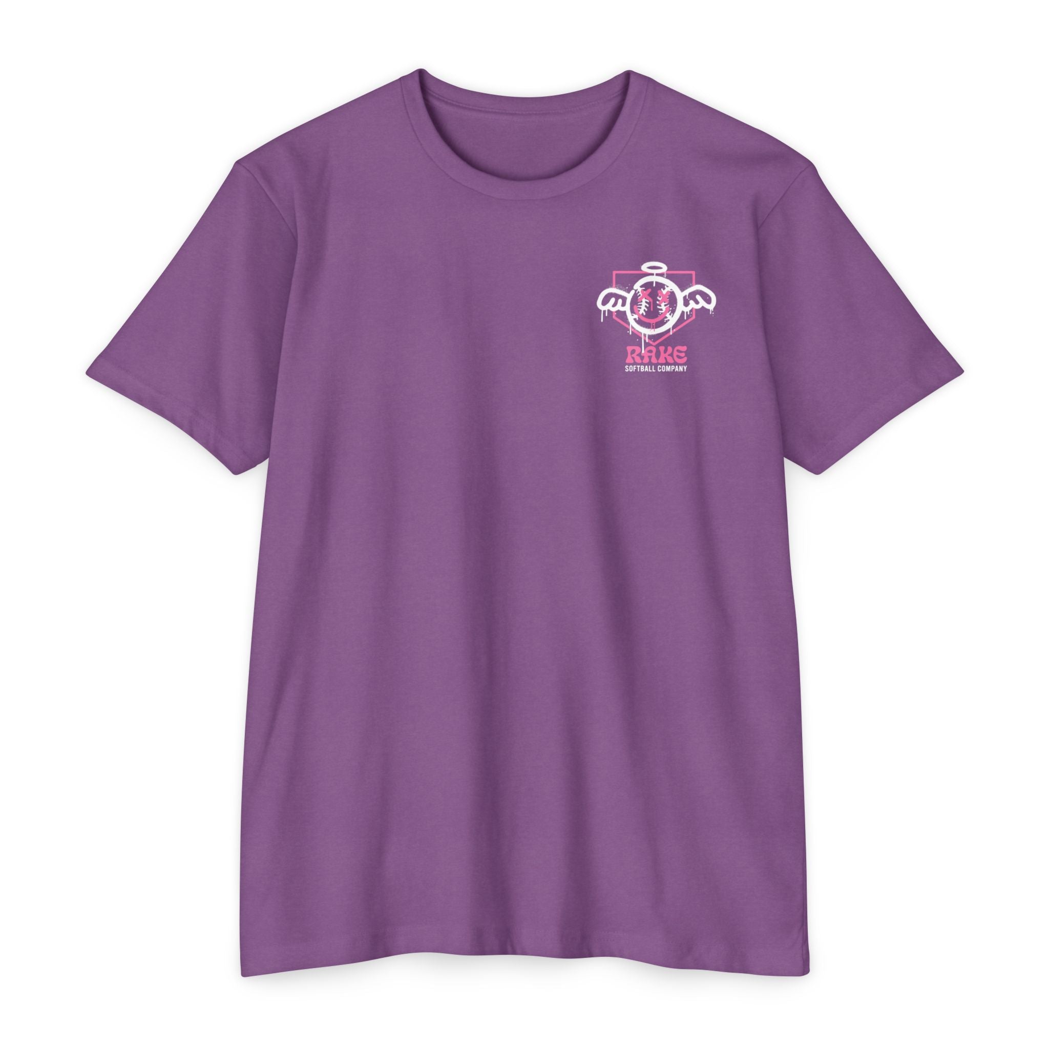 She Angel Drip Softball Tee - Rake Baseball Company - RAKE BASEBALL | BASEBALL T-SHIRT | BASEBALL CLOTHING | GOOD VIBES ONLY