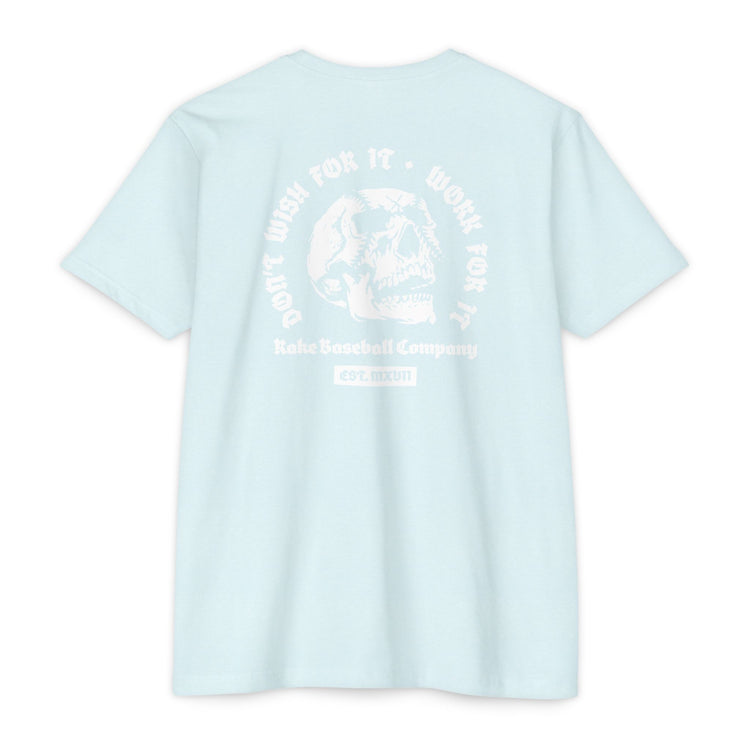 Skull Work For It Tee - Rake Baseball Company - RAKE BASEBALL | BASEBALL T-SHIRT | BASEBALL CLOTHING | GOOD VIBES ONLY