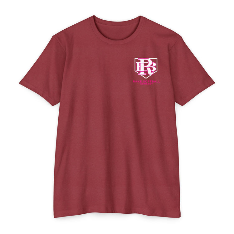 RB Homeplate Softball Tee - Rake Baseball Company - RAKE BASEBALL | BASEBALL T-SHIRT | BASEBALL CLOTHING | GOOD VIBES ONLY