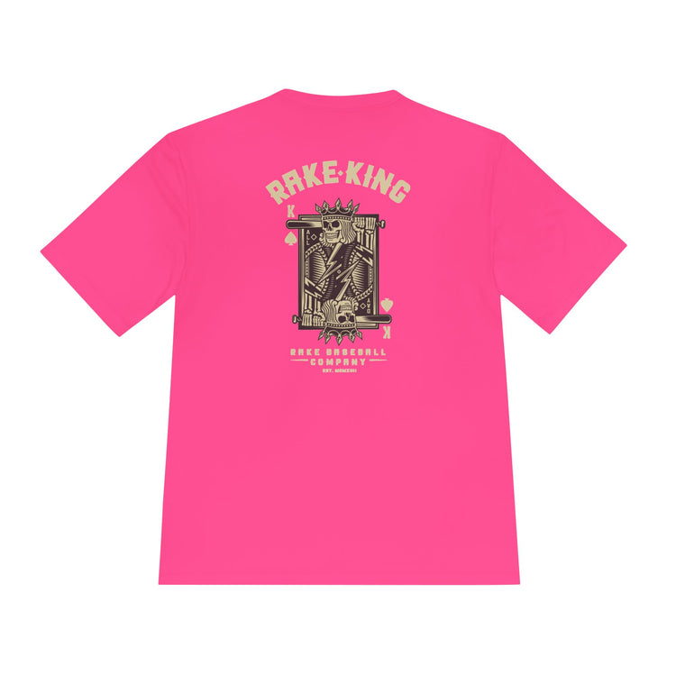 Rake King Dry Fit Tee - Rake Baseball Company - RAKE BASEBALL | BASEBALL T-SHIRT | BASEBALL CLOTHING | GOOD VIBES ONLY