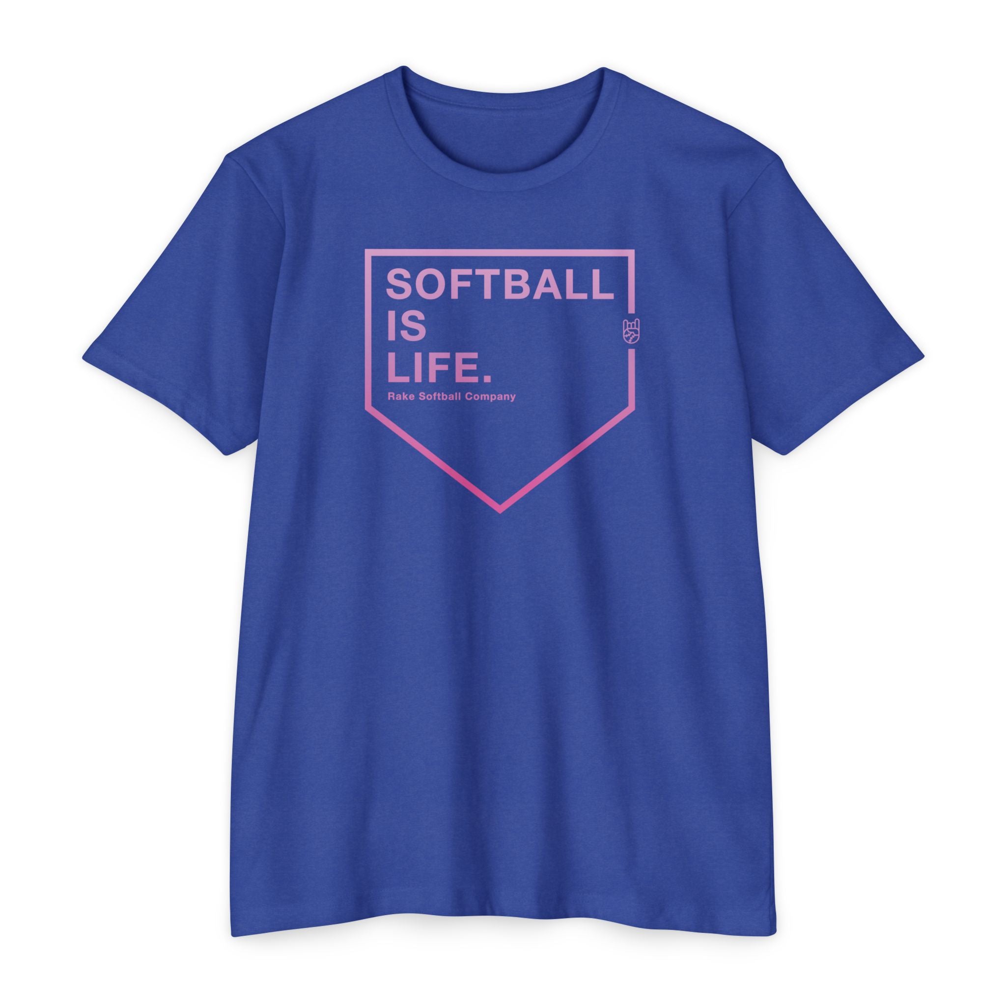 Softball Is Life Tee - Rake Baseball Company - RAKE BASEBALL | BASEBALL T-SHIRT | BASEBALL CLOTHING | GOOD VIBES ONLY
