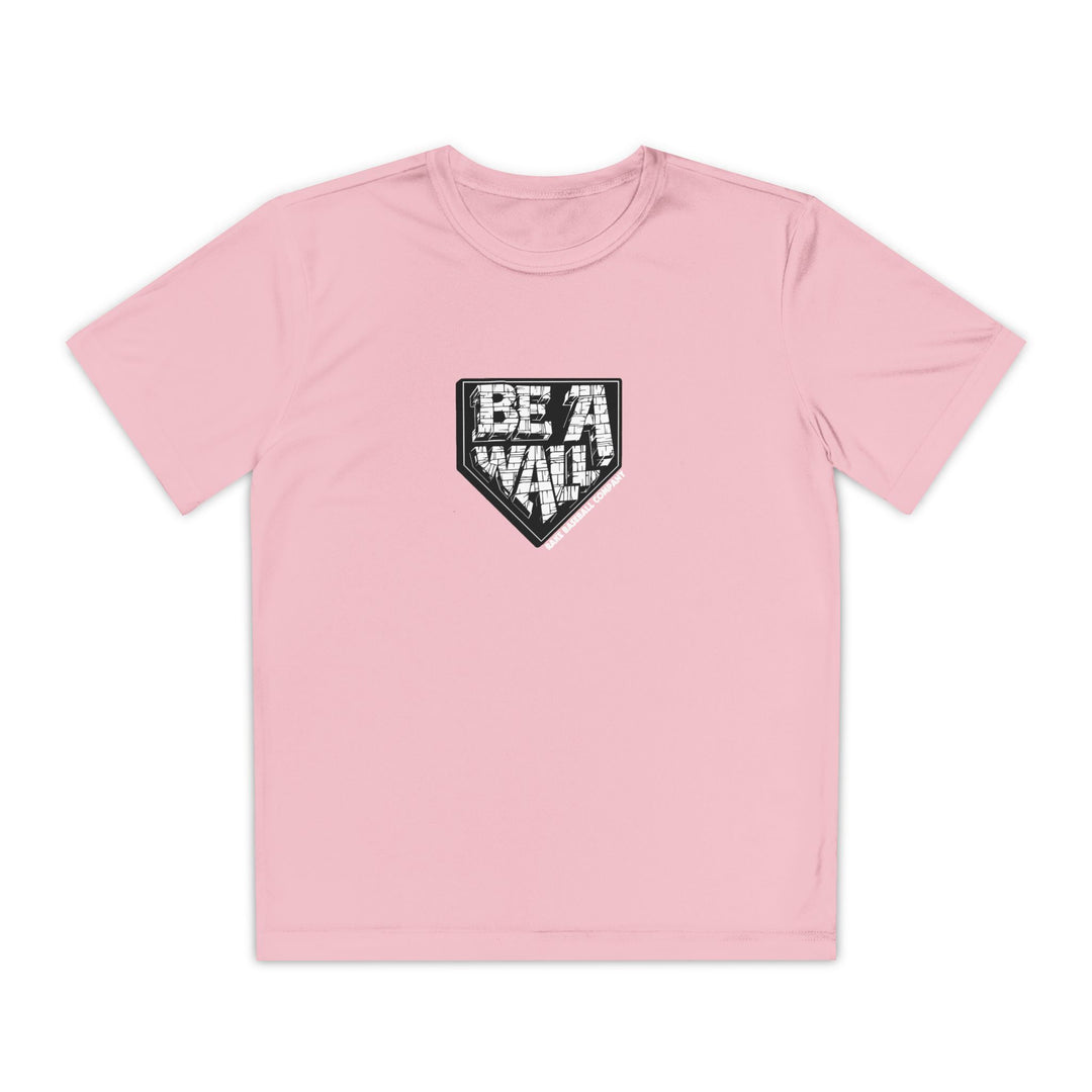 Kids Be A Wall Dry Fit Tee - Rake Baseball Company - RAKE BASEBALL | BASEBALL T-SHIRT | BASEBALL CLOTHING | GOOD VIBES ONLY