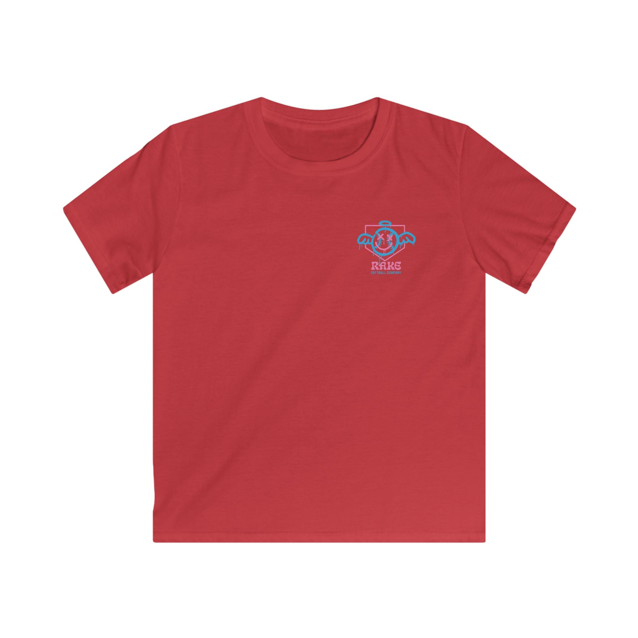 Kids She Angel Drip Softball Tee - Rake Baseball Company - RAKE BASEBALL | BASEBALL T-SHIRT | BASEBALL CLOTHING | GOOD VIBES ONLY