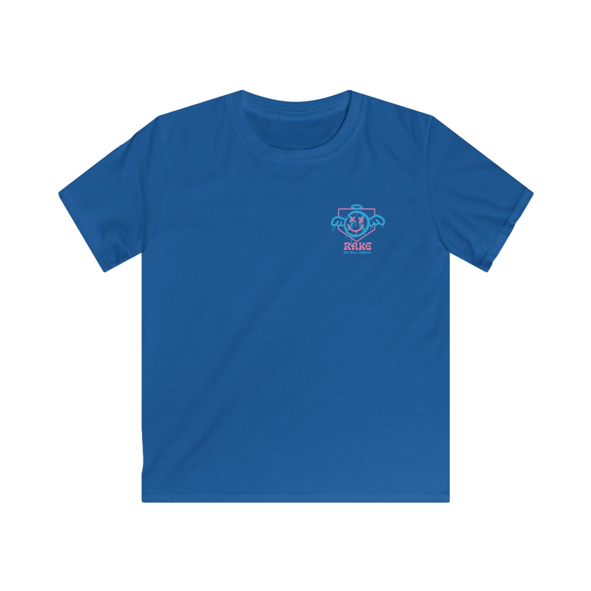 Kids She Angel Drip Softball Tee - Rake Baseball Company - RAKE BASEBALL | BASEBALL T-SHIRT | BASEBALL CLOTHING | GOOD VIBES ONLY