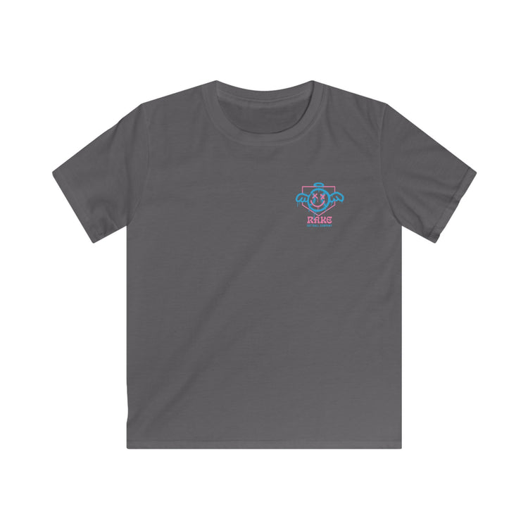 Kids She Angel Drip Softball Tee - Rake Baseball Company - RAKE BASEBALL | BASEBALL T-SHIRT | BASEBALL CLOTHING | GOOD VIBES ONLY