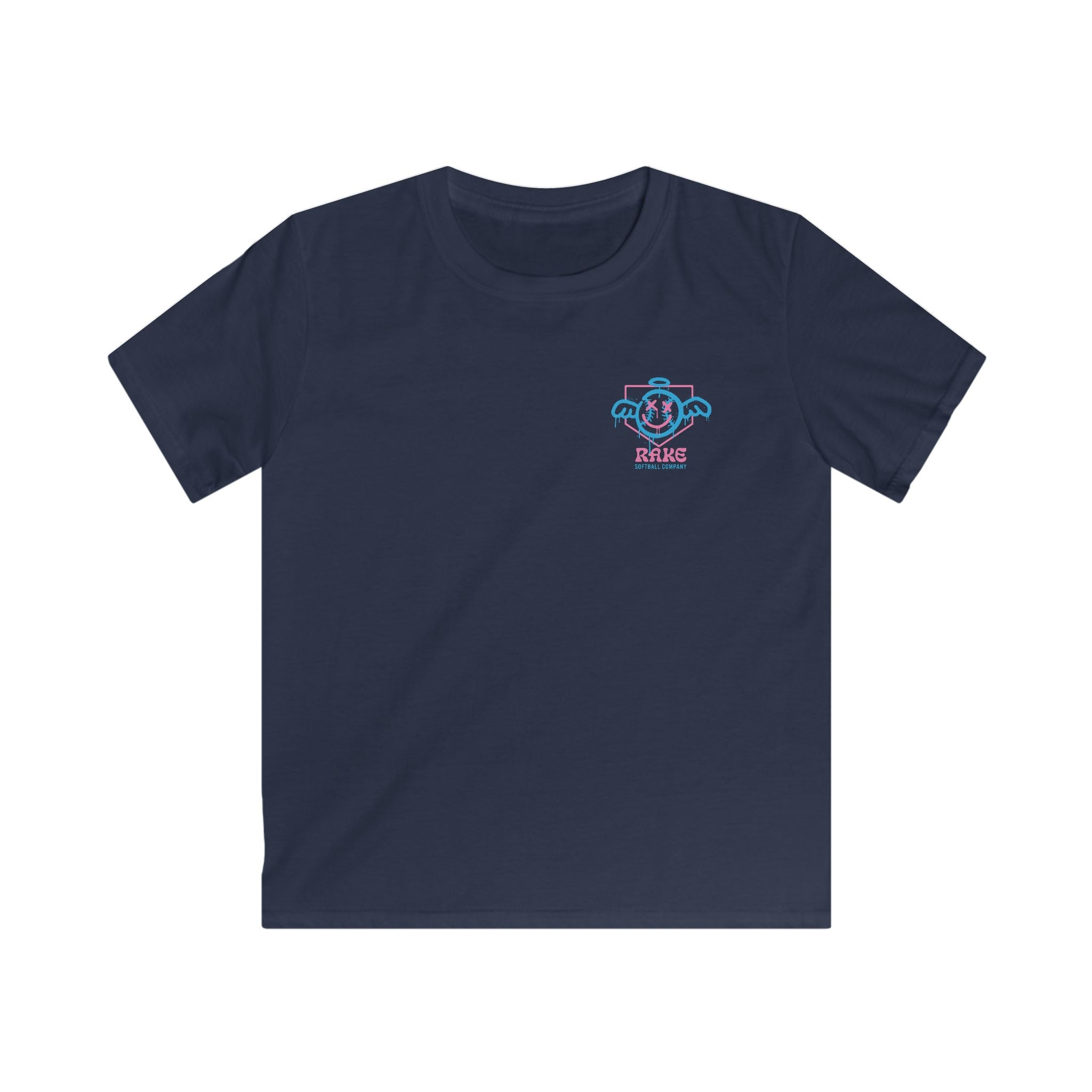 Kids She Angel Drip Softball Tee - Rake Baseball Company - RAKE BASEBALL | BASEBALL T-SHIRT | BASEBALL CLOTHING | GOOD VIBES ONLY