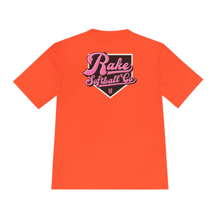 Rake Softball Co. Dry Fit Tee - Rake Baseball Company - RAKE BASEBALL | BASEBALL T-SHIRT | BASEBALL CLOTHING | GOOD VIBES ONLY