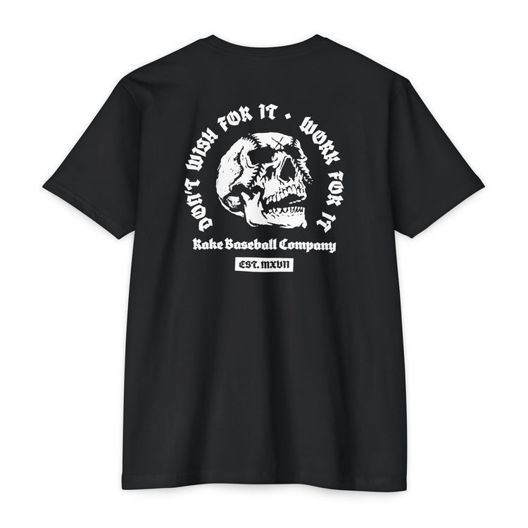 Skull Work For It Tee - Rake Baseball Company - RAKE BASEBALL | BASEBALL T-SHIRT | BASEBALL CLOTHING | GOOD VIBES ONLY